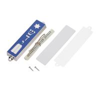 DECOMELODY Mezuzá Palabras Hebreas y Diseño Ornamental, Aleación Metálica Duradera 3.27x0.91x0.55 Pulgadas, para Puertas y Ventanas En Hogares y Oficinas