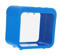 DECOMELODY Mini Acuario Transparente con Luz Caja de Cría Desmontable para Peces Pequeños Tanque Ecológico para Decoración de Escritorio Diseño Compacto y Funcional