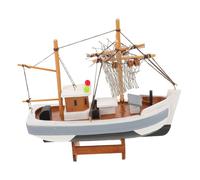DECOMELODY Modelo De Vela Simulado Decoración para El Hogar Maqueta De Barco Estante Decoración Modelos De Mini Mini Figura Maqueta Barco De Pesca