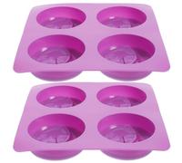 DECOMELODY Moldes de jabón de silicona, moldes de silicona para jabón con forma de sol y luna, 2 piezas, para hacer jabón, velas y manualidades