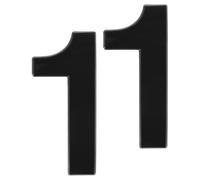 DECOMELODY Números de Puerta Autoadhesivos 2 Piezas para Apartamento y Buzón Impermeables Plástico Galvanizado Números de Calle para Casa Fáciles de Instalar para Exteriores y Oficina