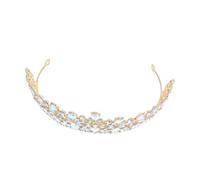 DECOMELODY Nupcial Barroca con Cristales y Pedrería Brillante Diadema Cómoda y para Novia Bodas Cumpleaños Formales Accesorio de Cabello Elegante para Fotos y Disfraces