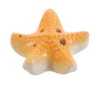 DECOMELODY Ocarina Infantil de Cerámica Forma de Estrella de Mar 6 Agujeros Tono Do Instrumento de Viento para Adecuado para Fiestas Playa y Aprendizaje Musical