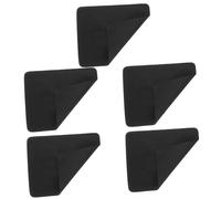 DECOMELODY Paños de Microfibra para Limpieza de Gafas 5 Unidades 14,5x17,5 Cm Color Negro Resistentes y Profesionales para Pantallas, Cámaras y Dispositivos Electrónicos Uso Diario