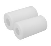 DECOMELODY Pantalla de Lámpara Cilíndrica de Vidrio Lechoso 10 CM Diámetro X 18 CM Alto Compatible Casquillo E27 para Lámparas Colgantes de Mesa y Apliques de Pared Pack de 2 Piezas