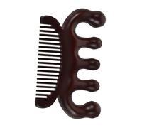 DECOMELODY Peine de Masaje de Sándalo para Cabello y Cabelludo Herramienta Dual para Uso Diario Diseño Ergonómico para Masaje de Meridianos y Cuello Peine de Dientes Anchos Duradero y