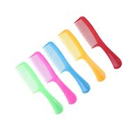 DECOMELODY Peines de Plástico Coloridos y Dientes de Densidad Adecuada Conjunto de 15 para Peinar el Cabello Mango Largo Color Aleatorio Ideales para Salón y Uso en Casa