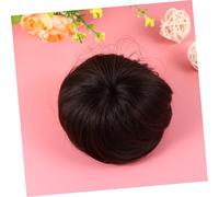 DECOMELODY Peluca y Facilita Recogidos Elegantes Diarios Marrón Sintético de Moño Fibra Resistente al Calor, Adorno Cabello que Añade Volumen
