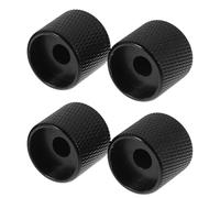 DECOMELODY Perillas 4 Piezas Eléctrico de Metal Negro de Volumen y Guitarra Control de Tono y Velocidad para Músicos