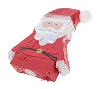 DECOMELODY Piñata de Papá Noel para Navidad Juguete Divertido y Contenedor Biodegradable para Fiestas Infantiles Rellenable con Juguetes Pequeños y Confeti Regalo Cumpleaños y Niñas