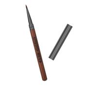 DECOMELODY Pincel para de Uñas con Mango de Sándalo Herramienta Triangular con Tapa Bolígrafo para Dibujo de Líneas y Cepillo Estable y Cómodo para Manicura Detallada Casa y Salón