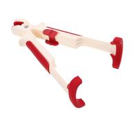 DECOMELODY Pinza de Silicona para Platos y Cuencos Resistente al Calor Antideslizante para Horno Freidora de Aire y Microondas Diseño Ergonómico Bicolor para Uso Seguro Cocina