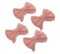 DECOMELODY Pinzas de Silicona para Ollas Aislamiento Térmico y Resistencia al Calor, 4 Piezas (2 Pares) Color Rosa, Clips Diseño de Lazo Antideslizante para Cocina y Hogar