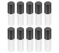 DECOMELODY Plástico Ligero Prueba de Fugas para Brillo Labial de 1.2ml 10 Tubos Vacíos Ideales para Bricolaje y Maquillaje en Interiores