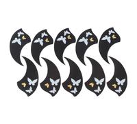 DECOMELODY Protector Adhesivo para Ukelele 10 Piezas, Calcomanía Antirayaduras Diseño de Alas, Pegatina Decorativa para Accesorios de Ukelele, Durable y Fácil de Usar, Complemento