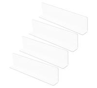 DECOMELODY Protector contra Salpicaduras de Agua para Bañera y Lavabo Autoadhesivo Transparente 4 Unidades Tamaño 28X6X3 CM Resistente y Fácil Instalación para Baño y Ducha