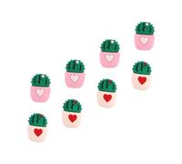 DECOMELODY Protector de Línea de Datos Forma de Cactus en PVC, Pack de 8 Piezas para Cables Buena Durabilidad y Protección contra Daños en Cargadores