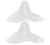 DECOMELODY Protector de Pecho de Silicona Suave para Lactancia Materna para Nuevas Mamás, Transpirable y Ajustable, Cubre Pezones Invisibles, Adecuado para Cuidado Mamario, Pack de 2 Piezas