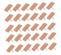 DECOMELODY Protector Deslizante para Patas De Muebles Clavos, Guías para Cajones De 17x12 Mm, 30 Piezas, Plástico Resistente, Uso En Suelos De Madera y Alfombrados, Reparación De Cajones y Muebles