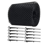 DECOMELODY Protector para Canalón con Malla Resistente Antidesbordamiento y Bloqueo de Incluye Clavos para Instalación Fácil Jardín y Tejado