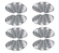 DECOMELODY Púas para Guitarra Acero Inoxidable con Caja Adhesiva Negra y Contenedor Transparente Plectros de X para Dedos Organizador Portátil Grosor Preciso para Sonido Estable