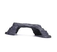 DECOMELODY Puente de Resina para Tortugas Rampa de Escalada, Roca Decorativa Ecológica de Tamaño Mediano, Plataforma para Tomar el Sol en Peceras, Escondite Natural para Reptiles y Anfibios