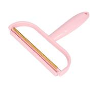 DECOMELODY Quitapelusas Manual Doble Cara Reutilizable Rosa, Raspador de Pelo Portátil de Alta Dureza para Ropa, Alfombras y Mascotas, Herramienta Ligera para Viaje y Limpieza Doméstica