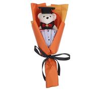 DECOMELODY Ramo Peluche Oso Graduación con Muñeco Decoración para Fiesta y Bachillerato Accesorio Fotográfico para Celebración Especial