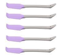 DECOMELODY Raspadores de Cera de Silicona para Depilación Cuerpo y Rostro, 5 Piezas, Tamaño Mediano, Flexibles y Suaves, para Cuidado de Manos y Pies, Uso Profesional y Personal