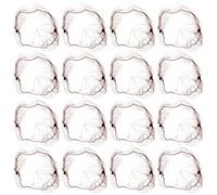 DECOMELODY Redecillas Cabello 50 Unidades Color Café Malla Elástica Invisible Para Profesionales De Restaurantes y Servicios De Alimentación