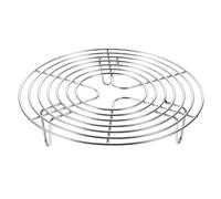 DECOMELODY Rejilla Redonda de Acero Inoxidable Cocinar al Vapor Soporte Multifunción con Patas Accesorio de Cocina para Olla Eléctrica Diseño Antirayaduras