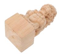 DECOMELODY Remate de Madera Tallada para Postes y Vallas Diseño Puente Romano Elegante Decoración Versátil para Barras de Cortina y Remates de Cerca Acabado Khaki Natural