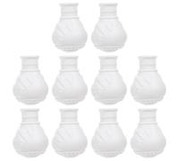 DECOMELODY Remates para Barra de Cortina Romana 10 Piezas, Cabezales Decorativos de Plástico Resistente, Accesorios para Cortinas de Ventana en Decoración del Hogar