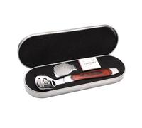 DECOMELODY Removedor de Callos Pies y Pulidor para Eliminar Durezas, Herramienta de Pedicura de Acero Inoxidable de 18X6.2X2.2 CM Cuchillas Reemplazables para Pedicura Profesional y Casera