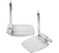 DECOMELODY Reposapiés Para Silla De Ruedas Barra Metálica Reforzada Plegable Soporte Para Movilidad Accesorios Práticos Para Usuarios Discapacidad y Recuperación