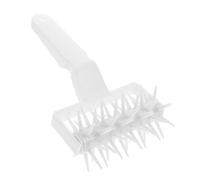 DECOMELODY Rodillo Punteador para Masas con Picos Ergonómico de Plástico Duradero para Pizza Pan Pasteles y Galletas Herramienta Versátil de Cocina para Perforar Masa Uniforme Rápida