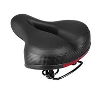 DECOMELODY Sillín de Bicicleta con Gruesa y Absorbente Asiento Ergonómico con Diseño y Reflectante para Bicicletas de Carretera Montaña y Plegables Negro