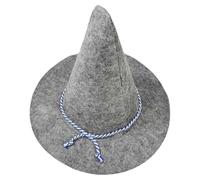 DECOMELODY Sombrero de Disfraz de Espantapájaros Gris para Halloween Resistente al Clima Diseño Único para Fiestas y Cosplay de Brujo y Mago Cómodo y Duradero para Adultos