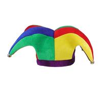 DECOMELODY Sombrero de Payaso de Terciopelo para Carnaval y Celebraciones, Ligero y Cómodo para Uso Todo el Día, Diseño Único y Divertido para Mujer