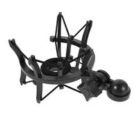 DECOMELODY Soporte Amortiguador Ajustable para Micrófono de Condensador Pc13 Negro Soporte Antivibratorio de Plástico para Grabación y Streaming Accesorio Portátil para Podcast y Música