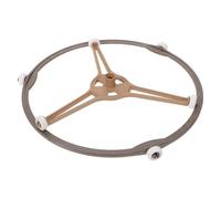 DECOMELODY Soporte Giratorio para Microondas de Hierro Resistencia Corrosión y Rotación sin Esfuerzo, Accesorio Redondo y Triangular para Plato de Horno