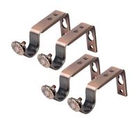 DECOMELODY Soporte para Barra De Cortina De Cobre para Varillas 18-22 Mm, Aleación Duradera, Montaje Pared, Adecuado para Sala y Dormitorio, Pack De 4 Unidades