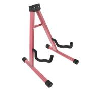 DECOMELODY Soporte para Guitarra Metálico Plegable Ajustable Base Antideslizante Soporte Estable para Guitarra Eléctrica Acústica Ukelele para Estudio Escenario y Almacenamiento Compacto