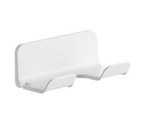 DECOMELODY Soporte Para Secador De Pelo De Pared Sin Taladro 1 Unidad Tamaño Compacto Color Blanco Para Uso Hogar y Hotel