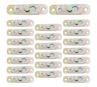 DECOMELODY Soportes de Pared Metálicos Anticorrosivos 24 Pares Placa Posterior para Montaje Oculto Clips para Colgar Cuadros Hebillas Invisibles para Arte Mural en Baño Dormitorio y