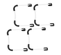 DECOMELODY Soportes Plegables de Patas Metálicas para Mesa Pequeña, Juego de 2 Patas Resistentes Antideslizantes en Tonos Claros y Oscuros, Soporte de Mesa Plegable para Escritorio