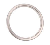 DECOMELODY Tapa Abatible de Acero Inoxidable Anillo para Papelera Empotrada, Cubierta Protectora para Bote de Basura de Encimera, Compatible Cocina y Baño, Acceso Rápido y Prevención