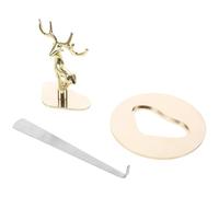 DECOMELODY Tapa de Vela de Metal 3D Anillo de Memoria Cubierta para Velas Aromáticas Diseño Anticaídas para Montaje en Pared Protección contra Chispas y Combustión Uniforme Color Dorado