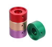 DECOMELODY Tapas de Botón para Pedal de Guitarra Eléctrica Protectores Antideslizantes de Aleación de Aluminio para Interruptores de Cubierta Metálica para Efectos y Reparación de Pedales