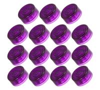 DECOMELODY Tapas de Plástico para Pedales de Efectos de Guitarra Eléctrica 15 Piezas Color Púrpura Cubiertas Antideslizantes para Perillas de Control Accesorios Compatibles para